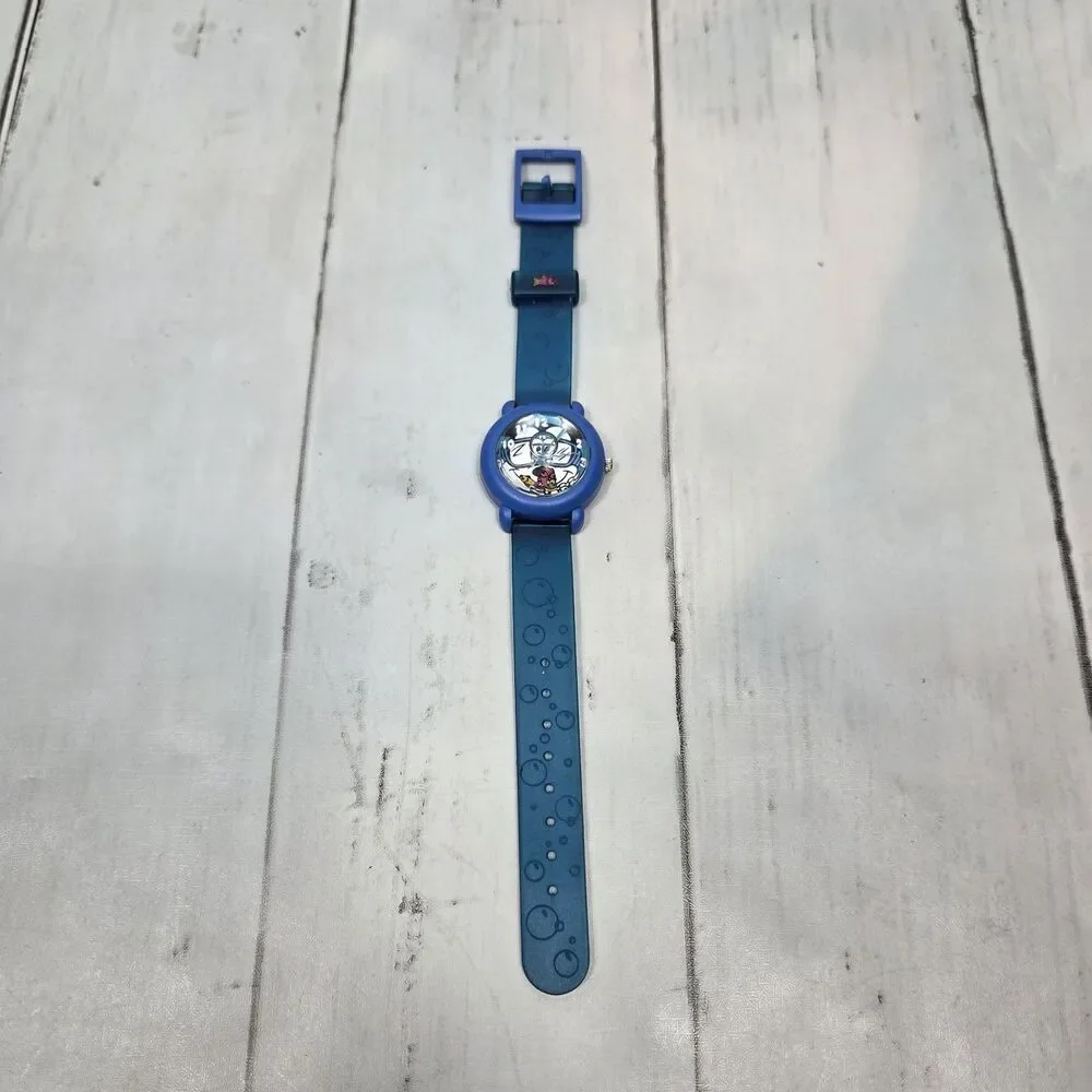 Disney Vintage Kids Timex Mickey Bubble Watch Analog Blue Fish Bowl RARE
